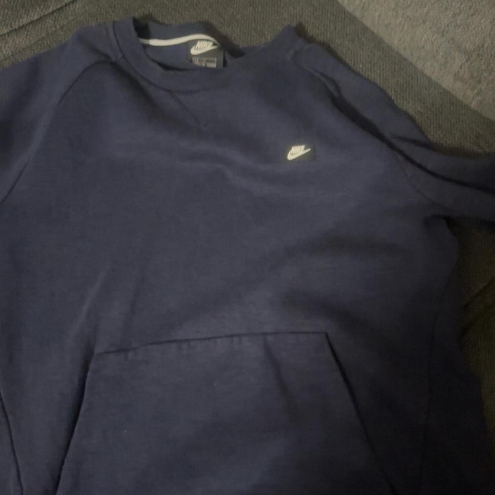 Nike Men's Long Sleeve Blue Tee